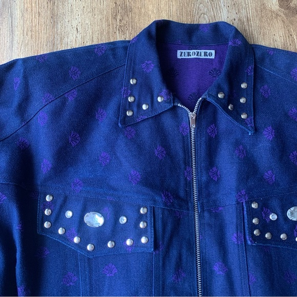 Vintage Western Jacket Rhinestone - Picture 3 of 9